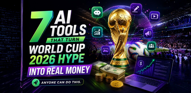 7 AI Tools That Turn World Cup 2026 Hype Into Real Money (Step-by-Step Guide)